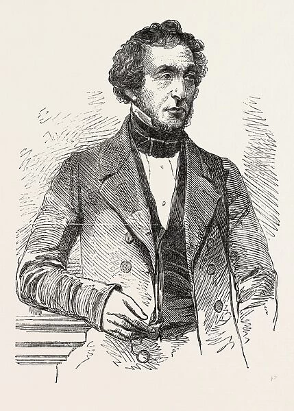 MR. J. B. SMITH, M. P. FOR STIRLING BURGHS, UK, 1851 engraving