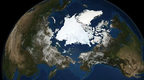 National Snow and Ice Data Centre observations of the Arctic Sea ice coverage in 2008