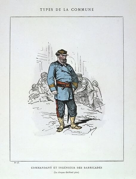 Paris Commune 26 March-28 May 1871. Commune types: Commandant and engineer of barricades