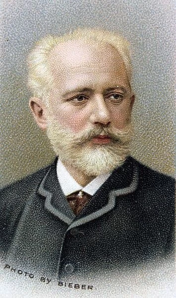 Piotr Ilyich (1840-1893) Tchaikovsky Russian composer. From card published 1912