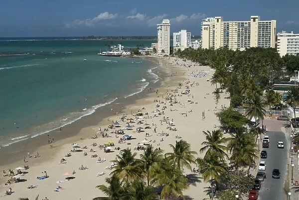 Puerto Rico, view of Isla Verde beach