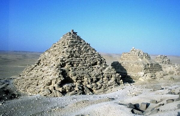 Small pyramids at Giza (Gizeh)