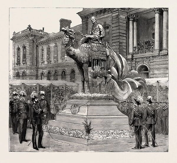 Statue of General Gordon, Brompton Barracks, Chatham, the Prince of Wales Unveiling the Statue