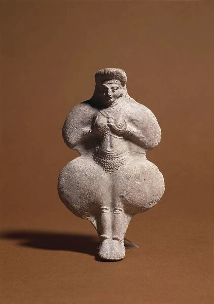 Terracotta statuette of a steatopygic female deity, from Susa, Iraq