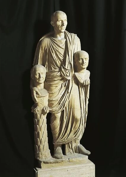 The Togato Barberini (statue representing a man holding the portraits of two forefathers), republican age