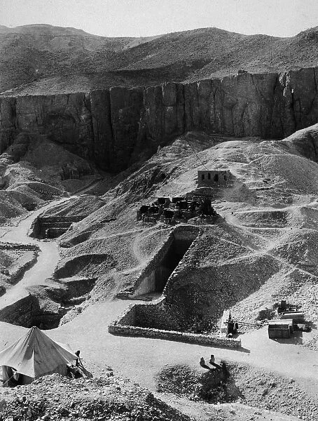 Aerial Of Valley Of The Kings Excavations