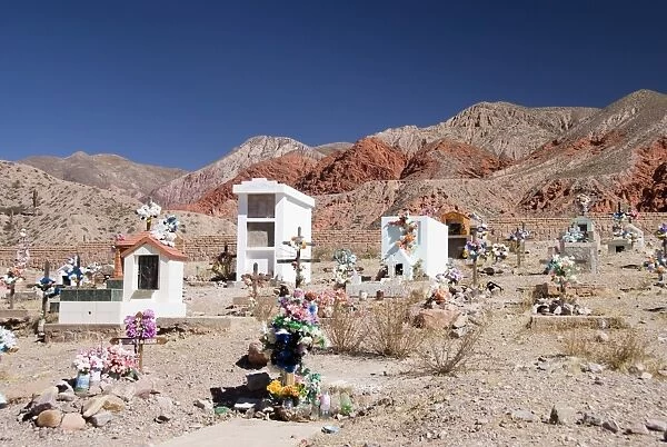 cemetery in the colorful hills