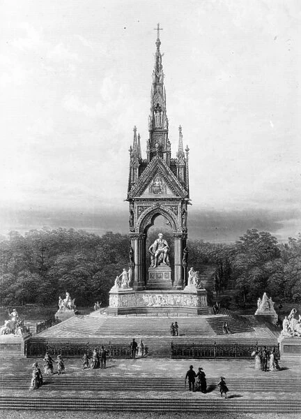 Memorial. The Albert Memorial in London, designed by Sir George Gilbert Scott