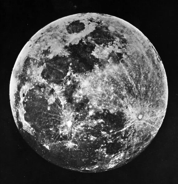 The Moon. 1840: One of the first ever pictures of the moon taken by Dr