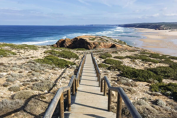 Path to Bordeira beach, Carrapateira, Algarve, Portugal