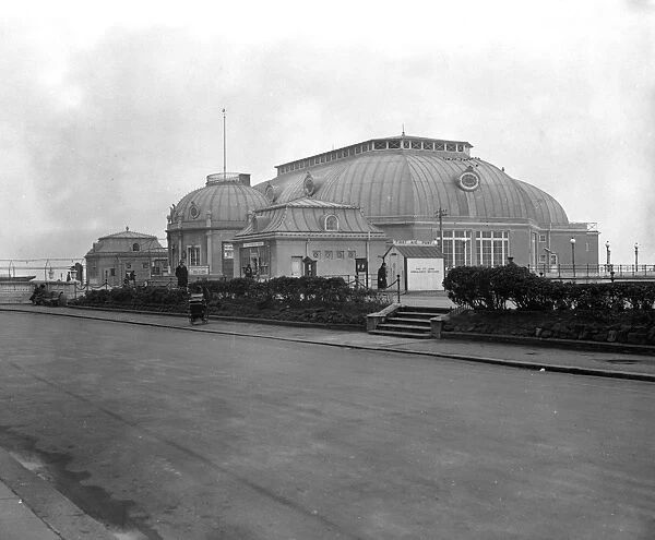 The new concert pavilion, Worthing seafront, West Sussex Coast. 1926