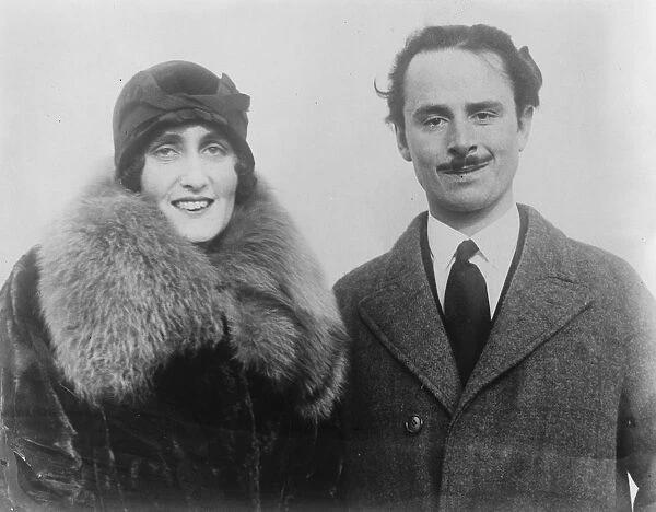 Oswald and Lady Cynthia Mosley. Posed. 1925