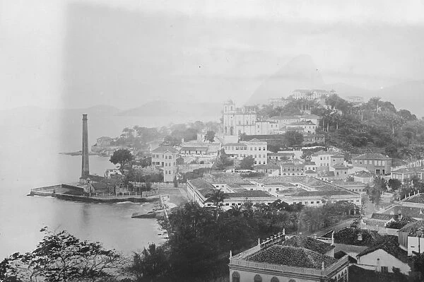 Scene of Brazils centennial celebrations. A view of Rio de Janeiro. 8 September