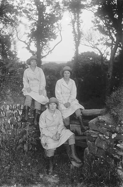 Members of the First World War Womens Land Army, Cornwall. Around 1916