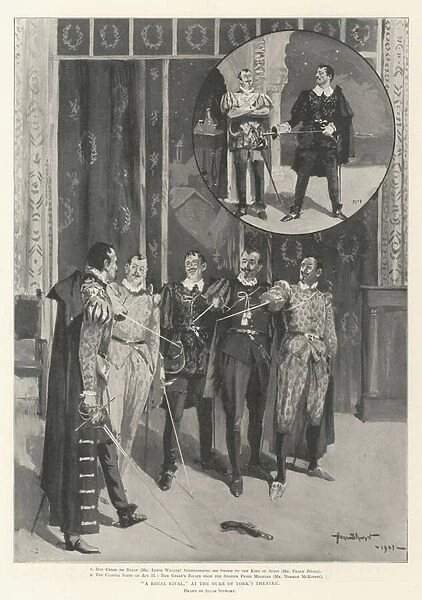 'A Royal Rival, 'at the Duke of Yorks Theatre (engraving)