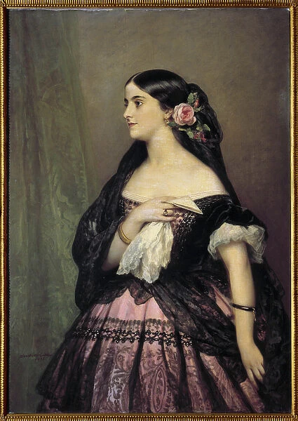 Adelina Patti. Portrait of the singer Adelina Patti (1843-1919)
