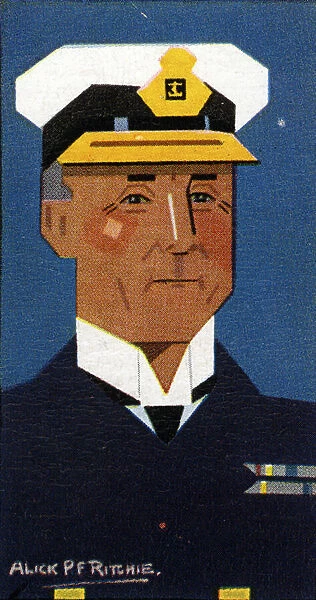 Admiral of the fleet, Earl Jellicoe, 1926 (colour litho)