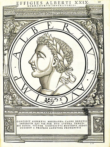 Albertus I, illustration from Imperatorum romanorum omnium orientalium et
