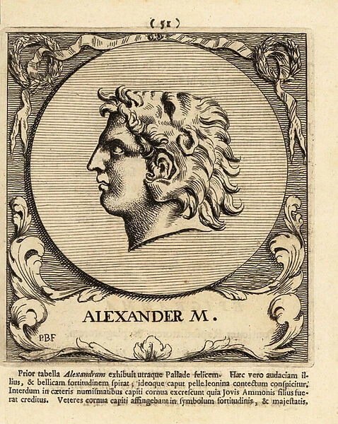 Alexander the Great, King of Macedon, 1791 (engraving)
