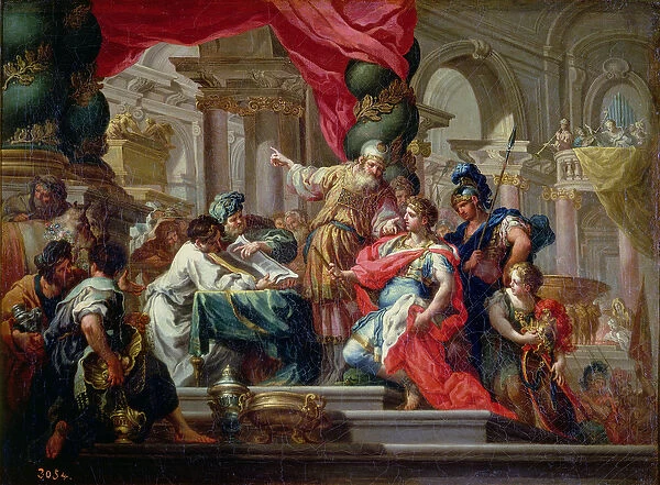 Alexander the Great in the Temple of Jerusalem, c. 1750 (oil on canvas)