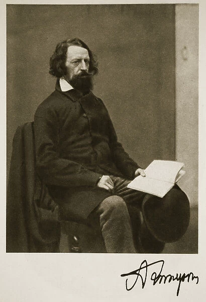 Alfred, Lord Tennyson, 28th September 1857 (sepia photo)