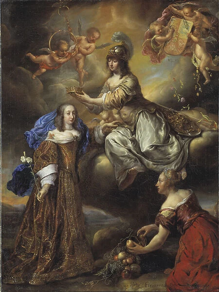 Allegory of Queen Hedvig Eleonora as Minerva, 1654 (oil on canvas)