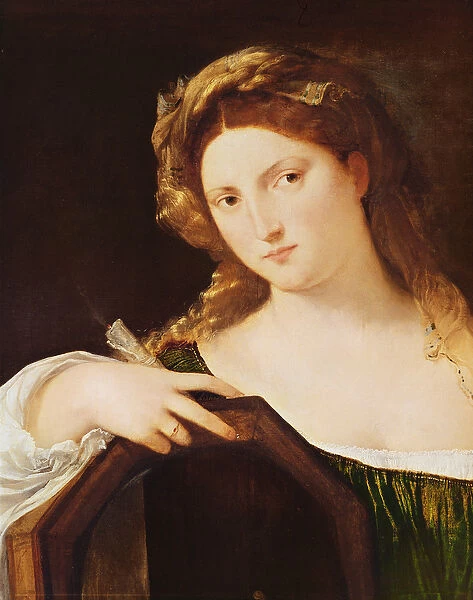 Detail of Allegory of Vanity, or Young Woman with a Mirror, c. 1515 (oil on canvas)