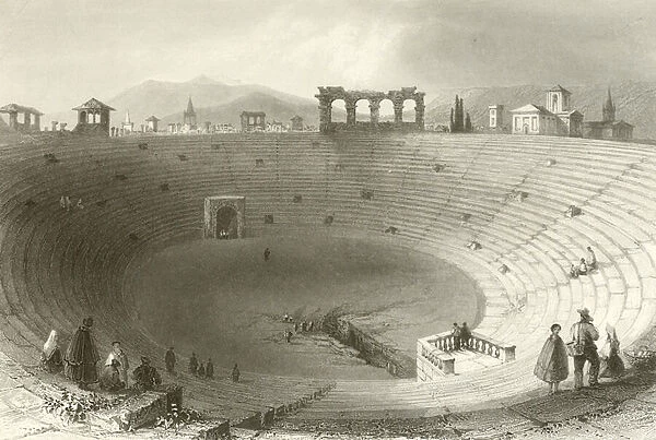 The Amphitheatre, Verona (engraving)