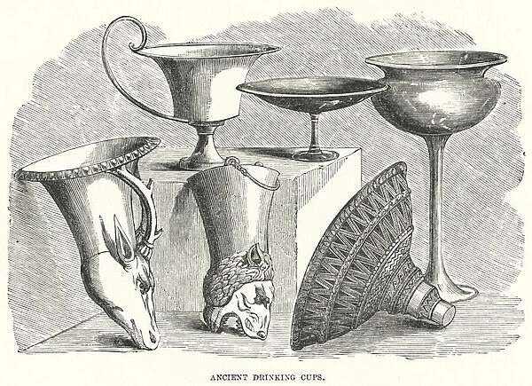 Ancient Drinking Cups (engraving)