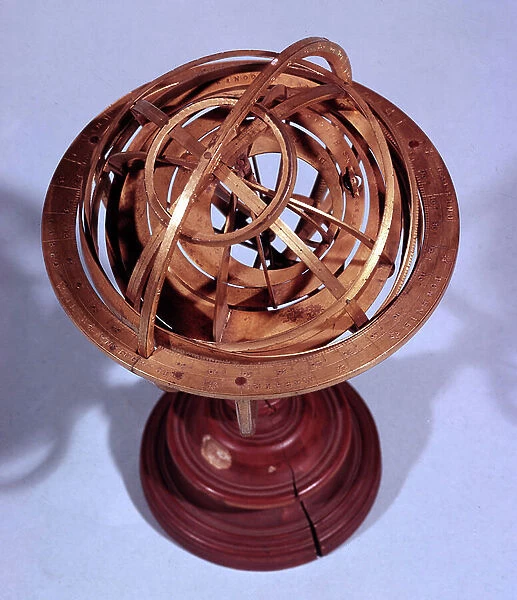 Armillary sphere following the ptolemaic system, 1578 (object)