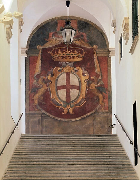 Arms of Republic of Genoa (Fresco, 1638-1639)