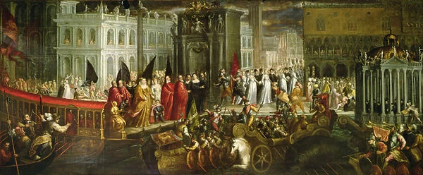 Arrival of the Dogaressa Morosina Morosini Grimani at the Ducal Palace, Venice, c