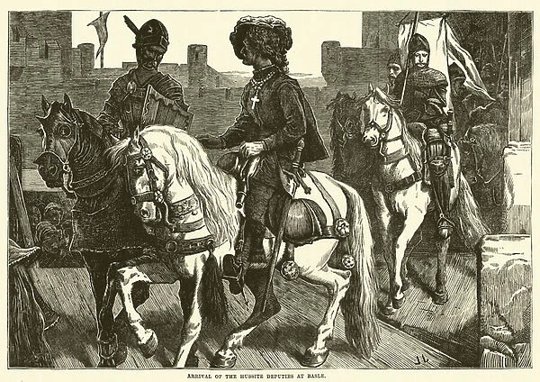 Arrival of the Hussite Deputies at Basle (engraving)