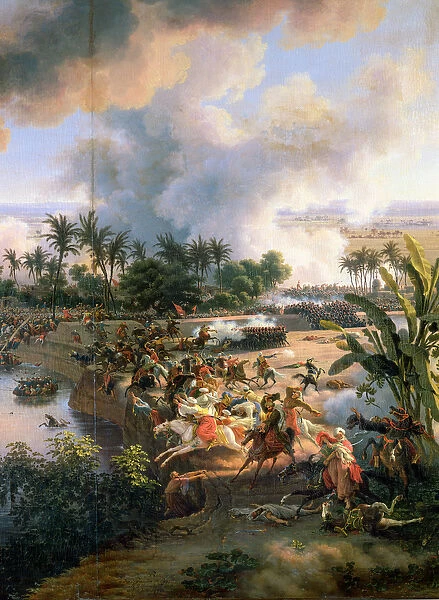 Battle of the Pyramids, 21st July 1798, detail of the Rout of the Mameluke Cavaliers