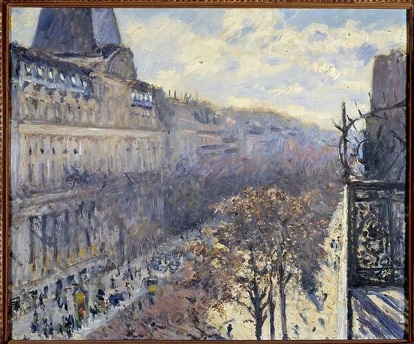 The Boulevard des Italians in Paris Painting by Gustave Caillebotte (1848-1894