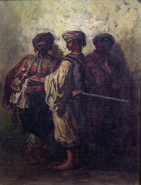 Bulgarian Soldiers (oil on canvas)