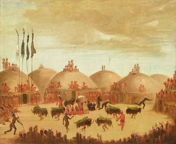 The Bull Dance (oil on canvas)