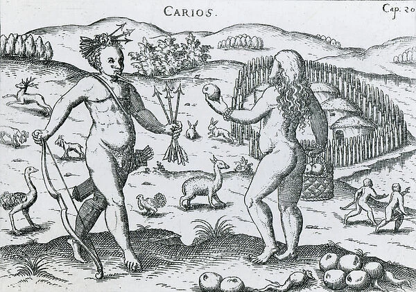 The Carios of Paraguay, 1599 (engraving)