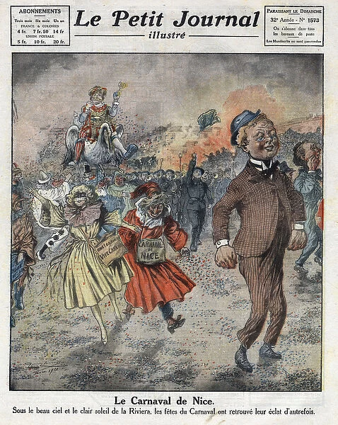 Carnival of Nice. Illustration from 'Le petit journal'