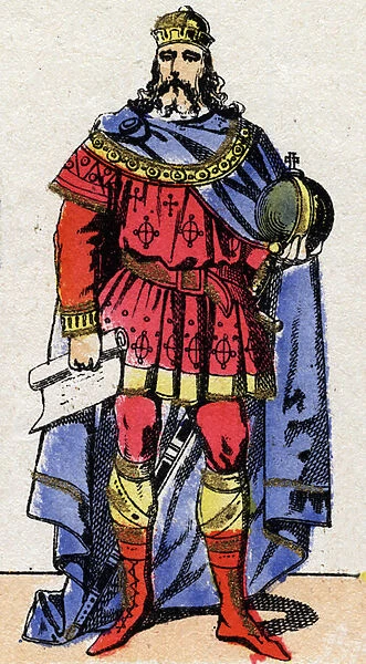 Carolingian dynasty: Portrait of Charles, known as the Great or Charlemagne