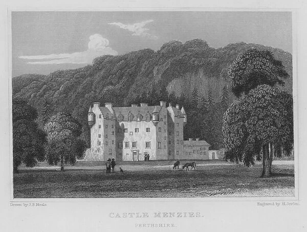 Castle Menzies, Perthshire (engraving)