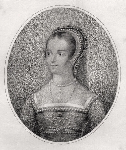 Catherine Parr, engraved by Bocquet, from A Catalogue of the Royal and Noble Authors