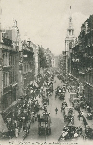 Cheapside looking East, London (photo)