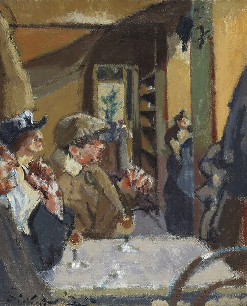 Chez Vernet, 1925 (oil on canvas)