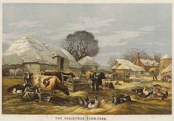 The Christmas Farm-Yard (chromolitho)