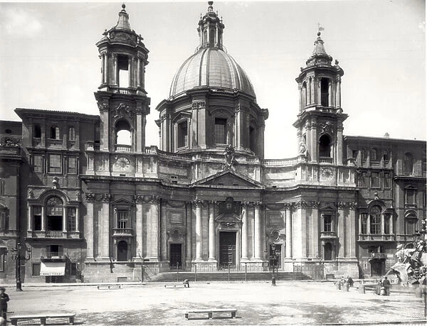 Church of Sant Agnese, 1653-57 (b  /  w photo)