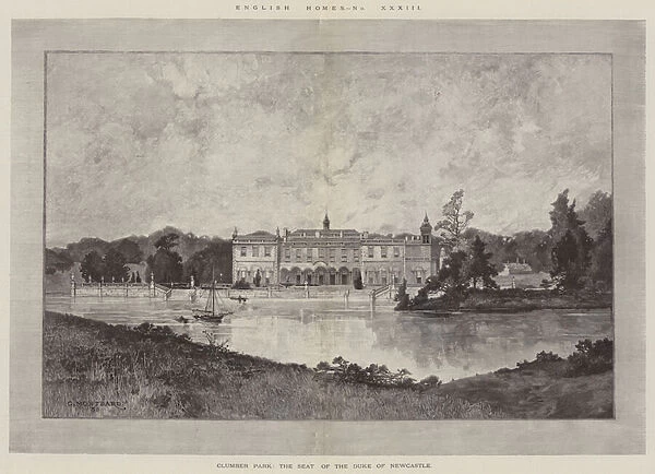 Clumber Park, the Seat of the Duke of Newcastle (engraving)