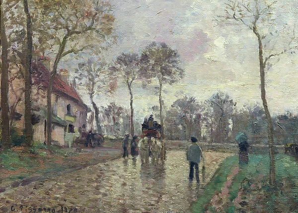 The Coach to Louveciennes, 1870 (oil on canvas)