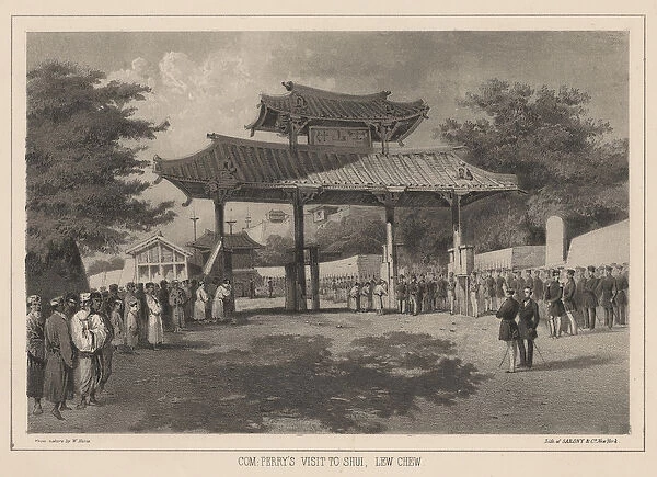 Com: Perrys Visit to Shui, Lew Chew, 1855 (litho)