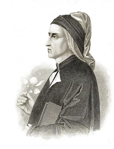 Dante Alighieri (1265-1321) (engraving)